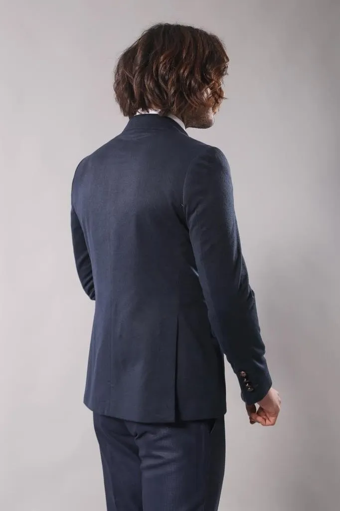 15527 Navy Double Breasted Blazer