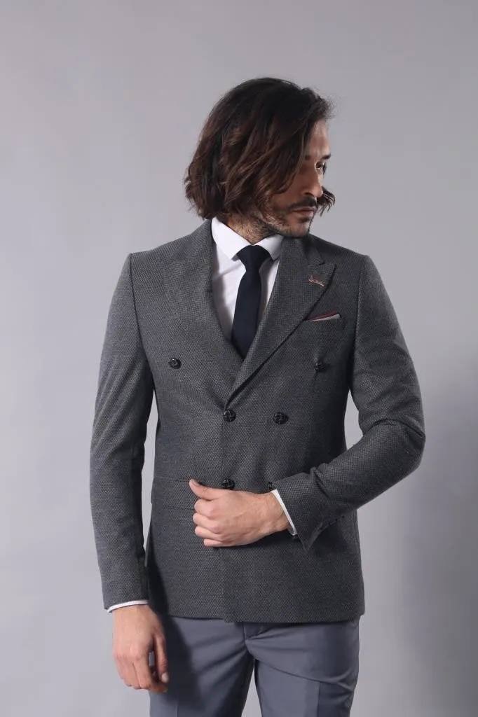 15528 Grey Blazer Jacket