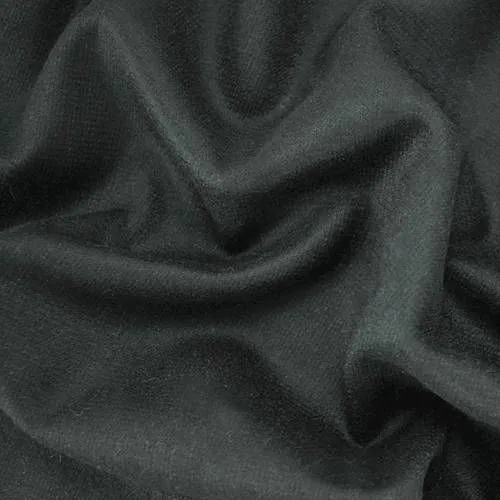 3 YD PC-Classic Black Wool Blend Knit Jacketing Fabric