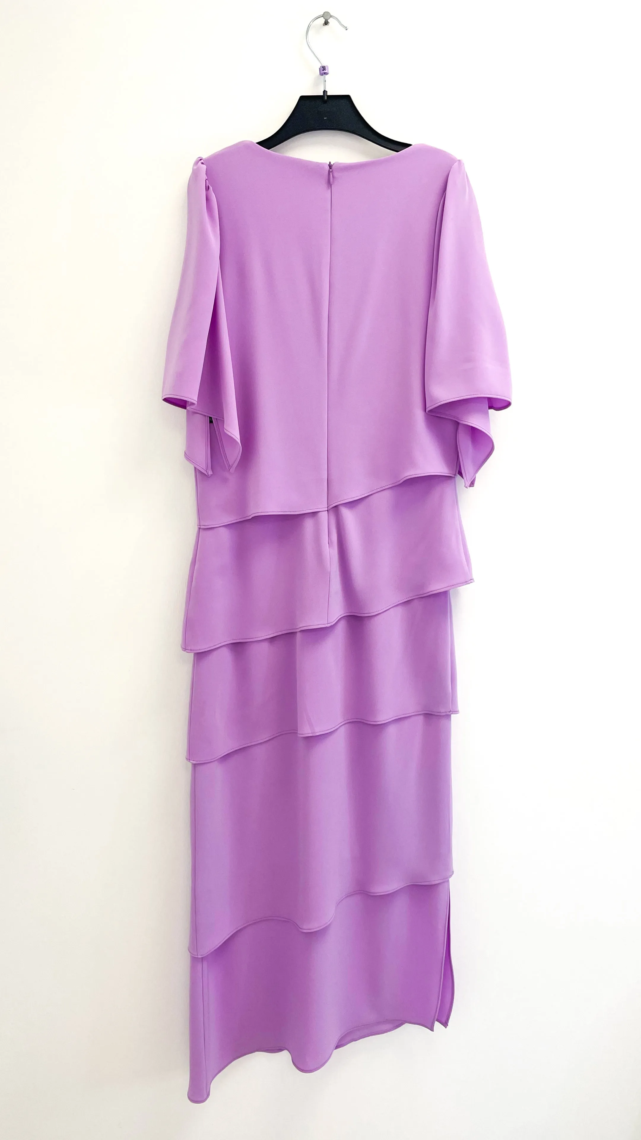 4-A1706 Lilac Layered Shift Style Dress