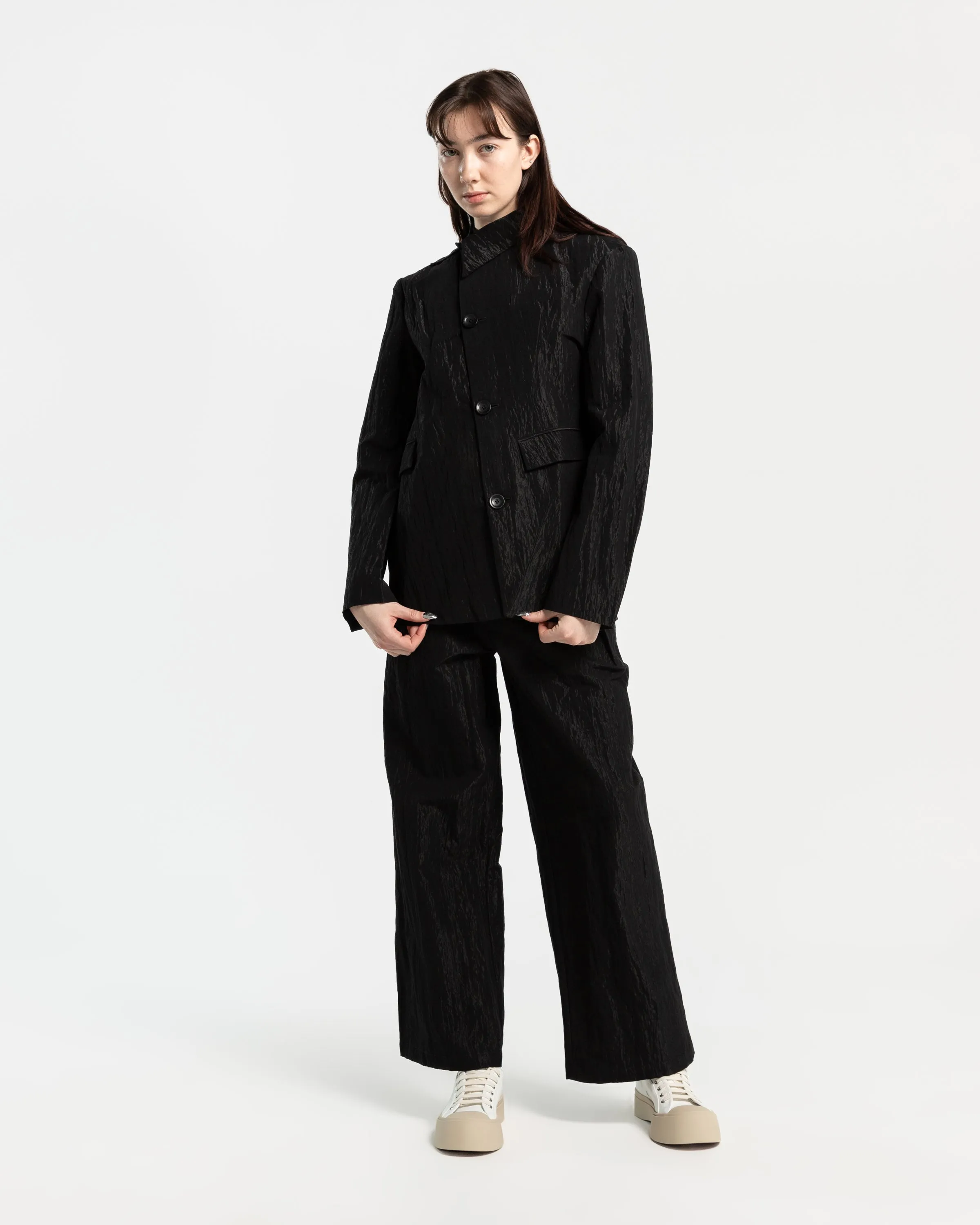 Asymmetric Pants in Black