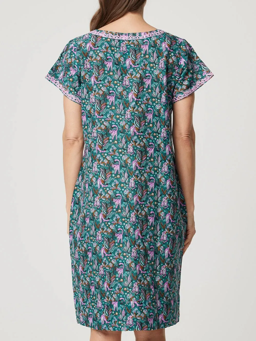 Barbara Cotton Printed Shift Dress