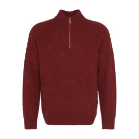 Barbour Talder Half Zip Knit RE44 Red