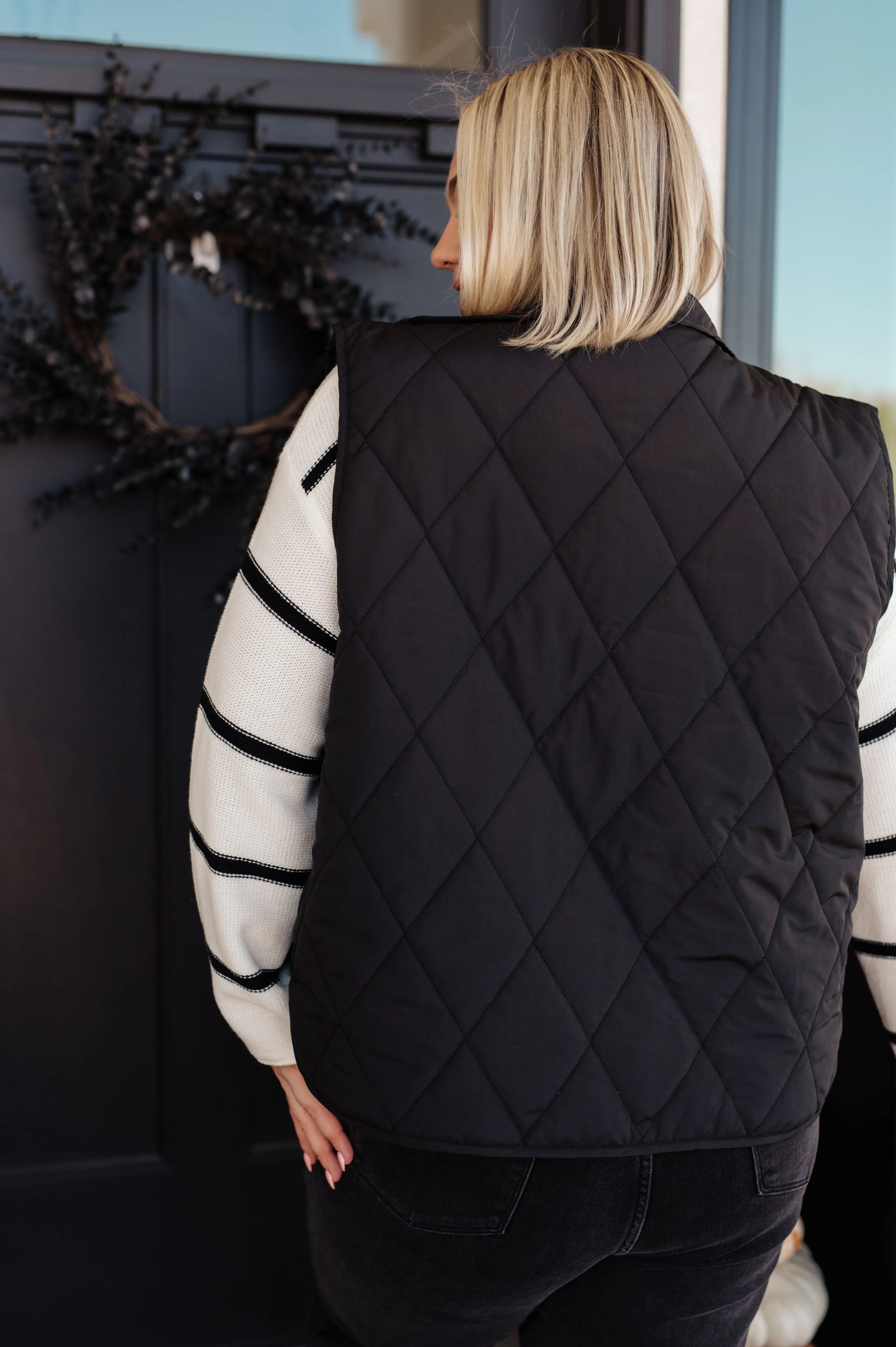 Beck Puffer Vest in Black