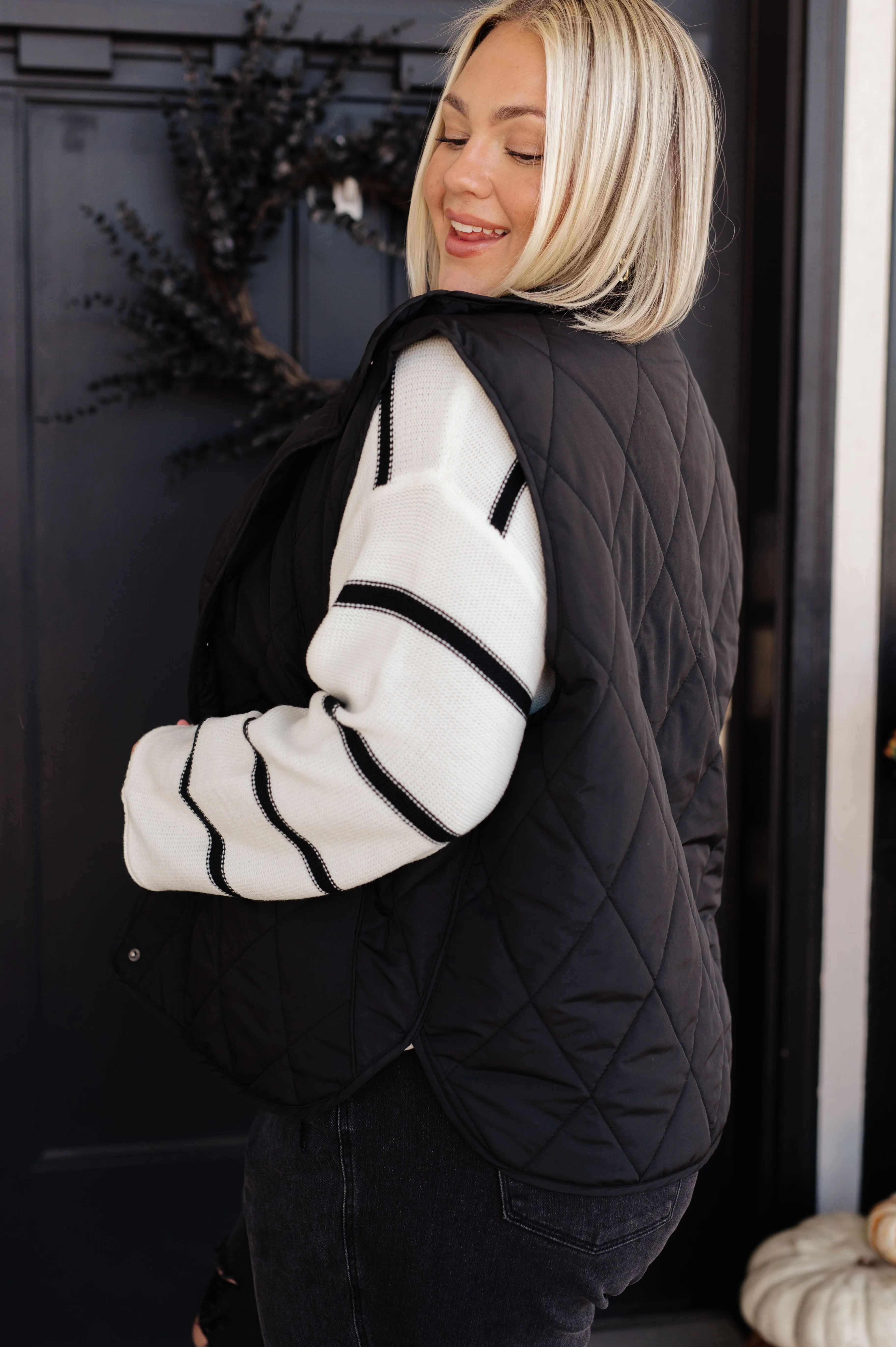 Beck Puffer Vest in Black