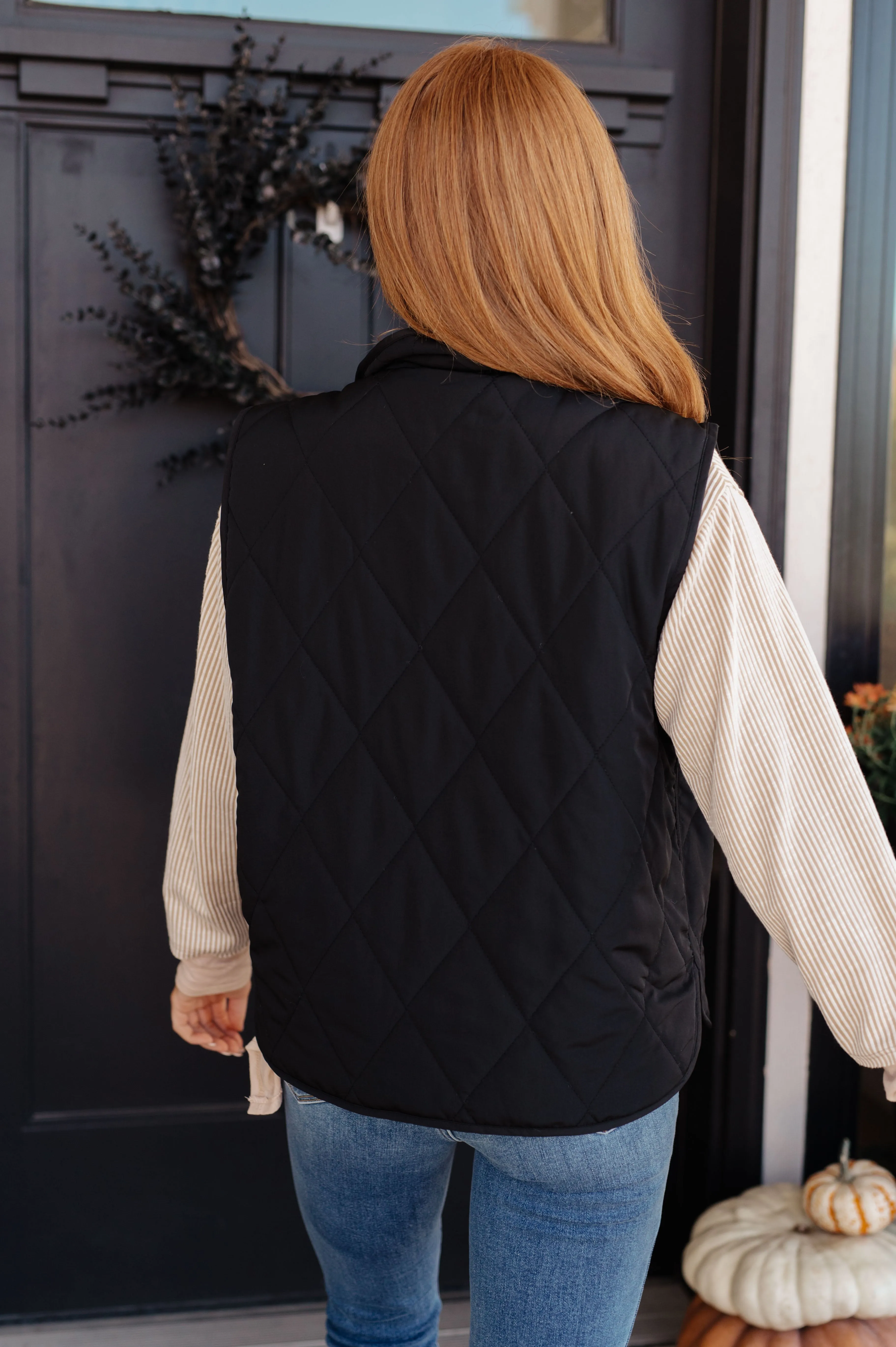 Beck Puffer Vest in Black