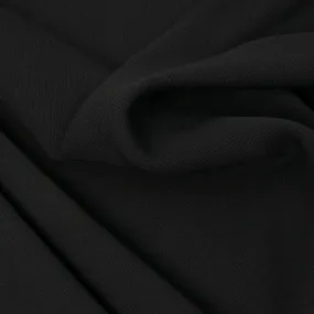 Black Wool Viscose Blended Fabric 1864