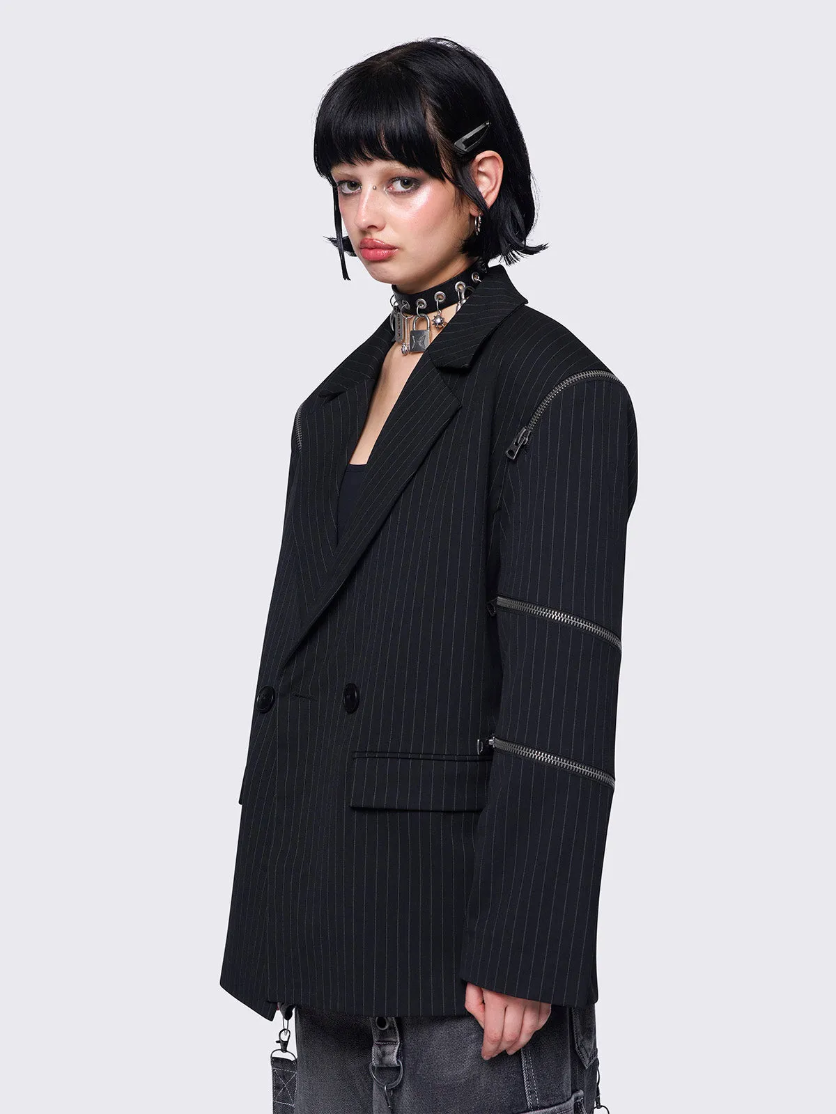 Blair Pinstripe Blazer