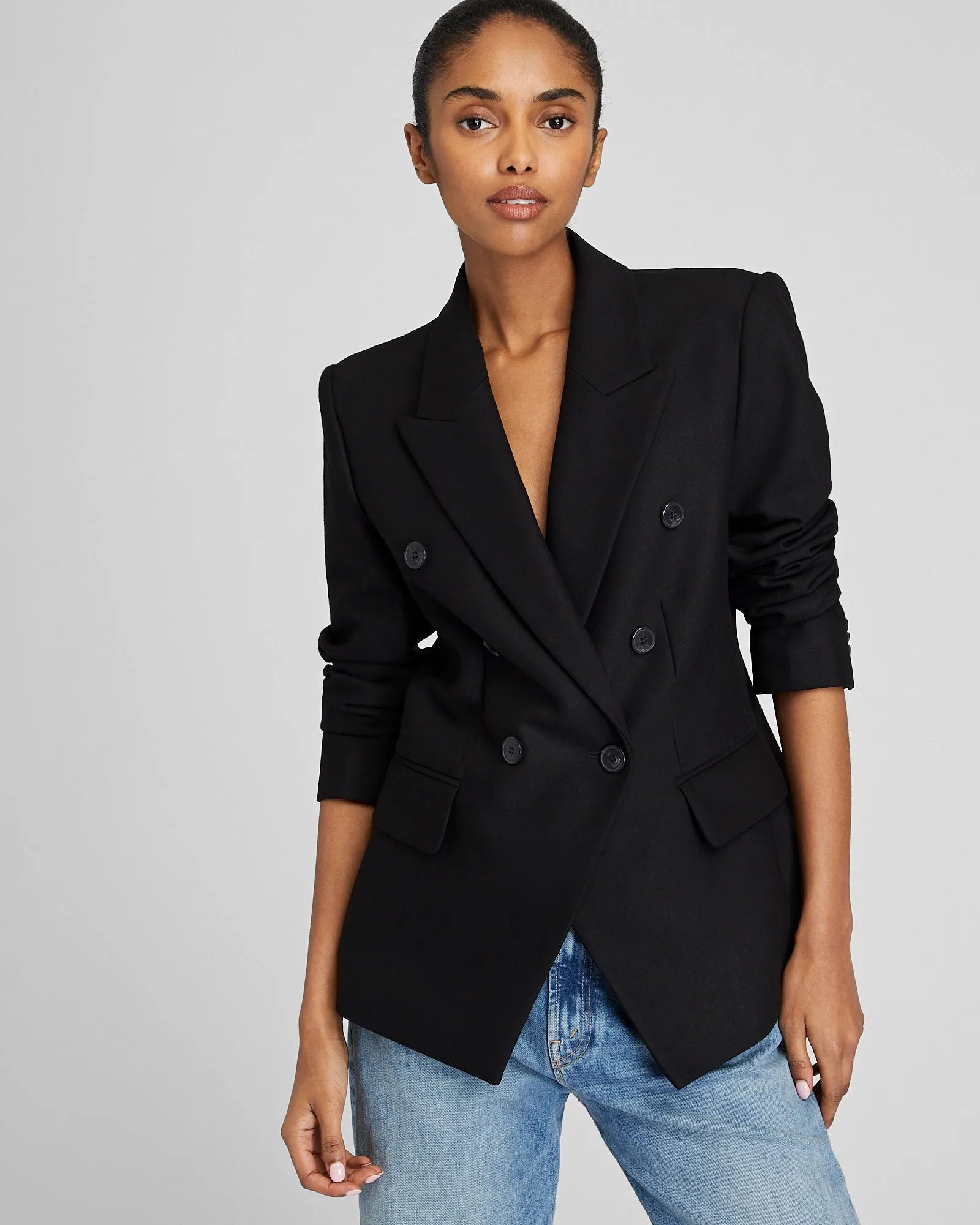 Classic Cutaway Double Breasted Blazer