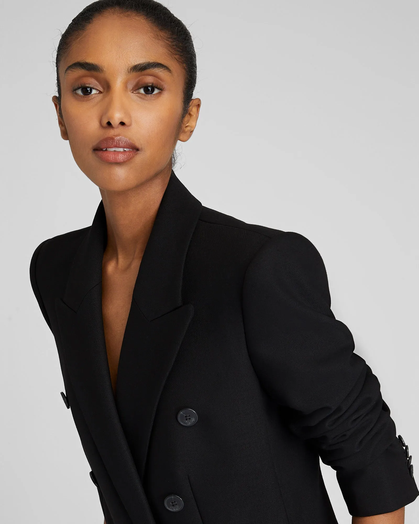 Classic Cutaway Double Breasted Blazer