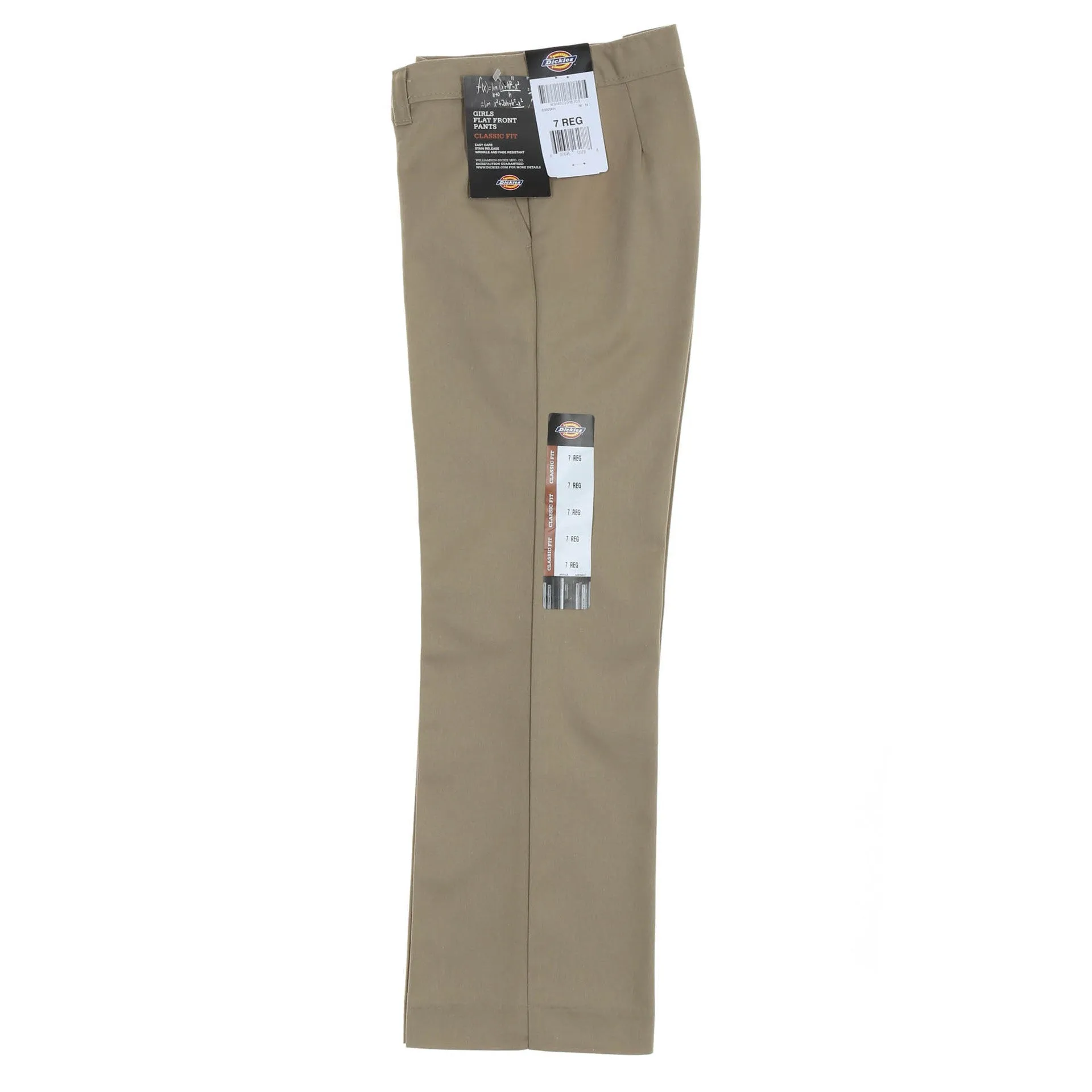 Dickies Girls Stretch Straight Leg Pant (7-20) - Desert Sand