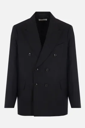 Double-breasted Peak Wool Jacket