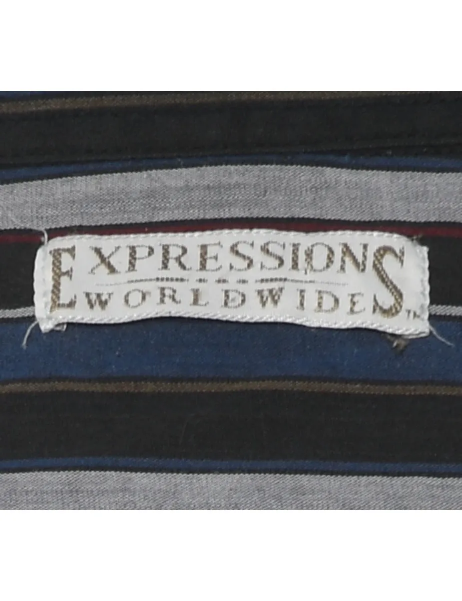 Expressions Striped Shirt - M