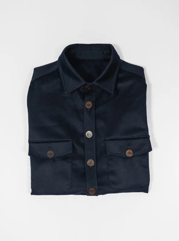 Fogata Wool Jacket in Midnight Blue