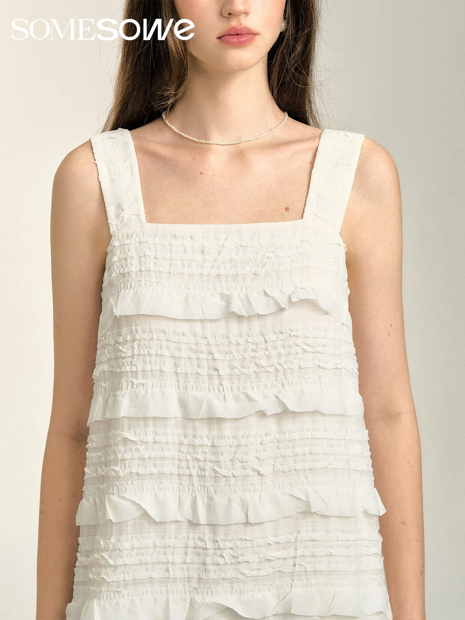 Fungus-trimmed Tank Top Dress