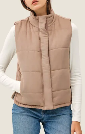 Grayson Mocha Puffer Vest