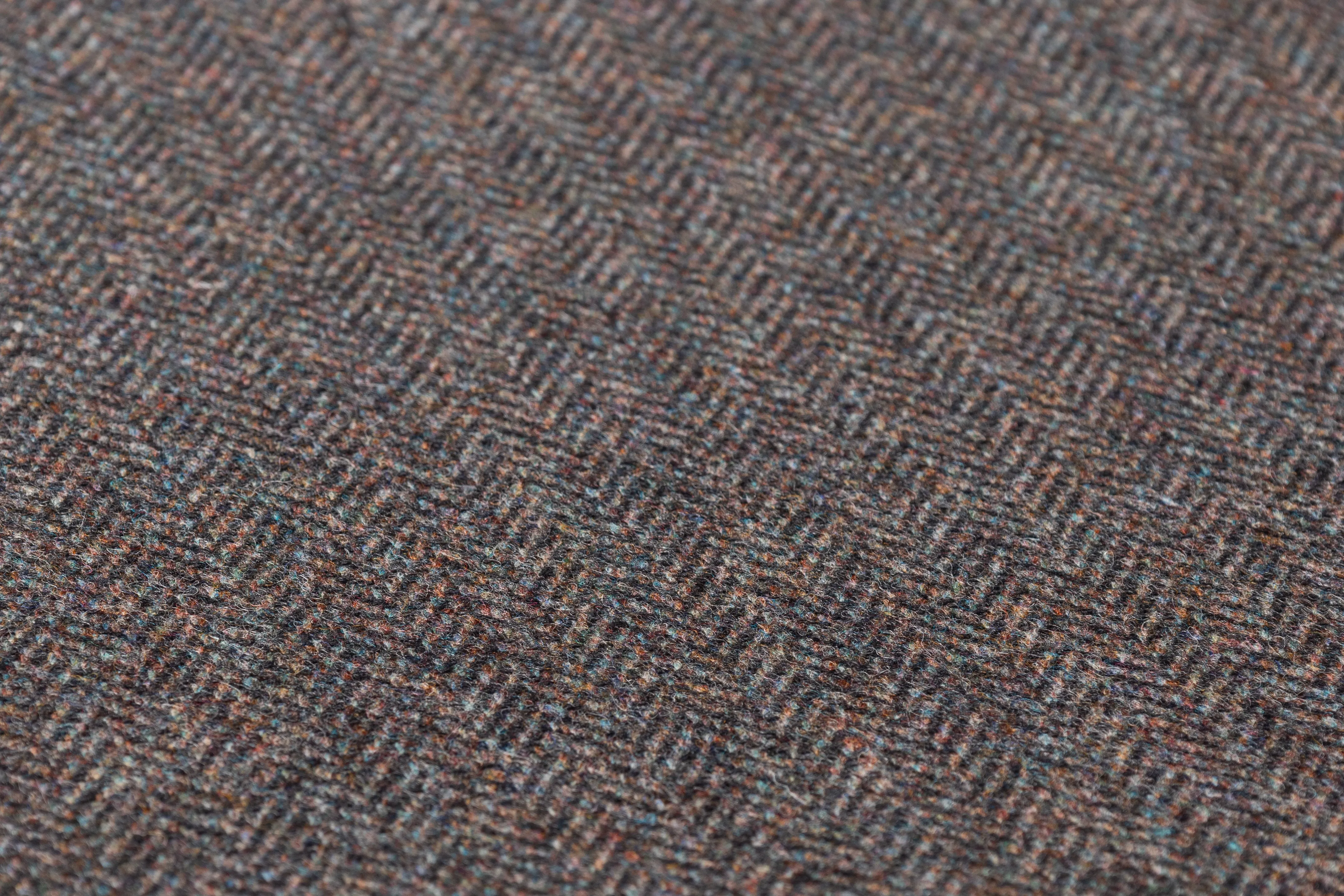 Herringbone Italian Wool Tweed - Charcoal