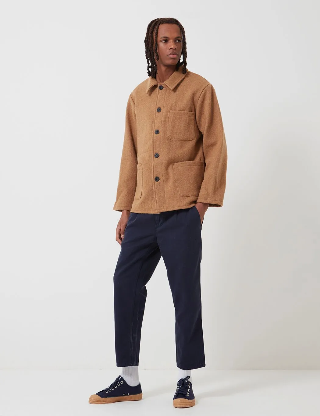 Le Laboureur Wool Work Jacket - Camel