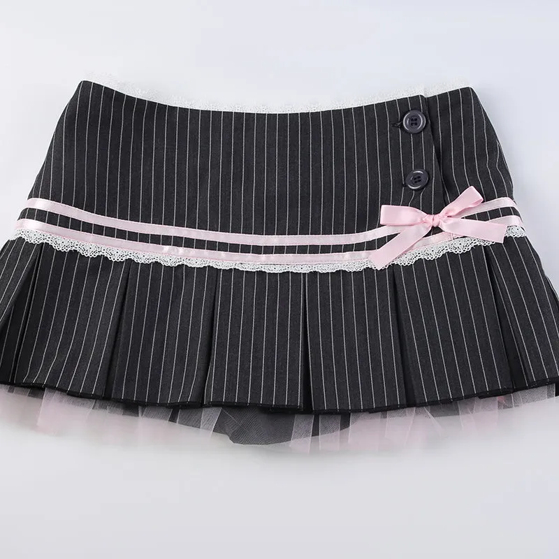 Liara Striped Mini Skirt