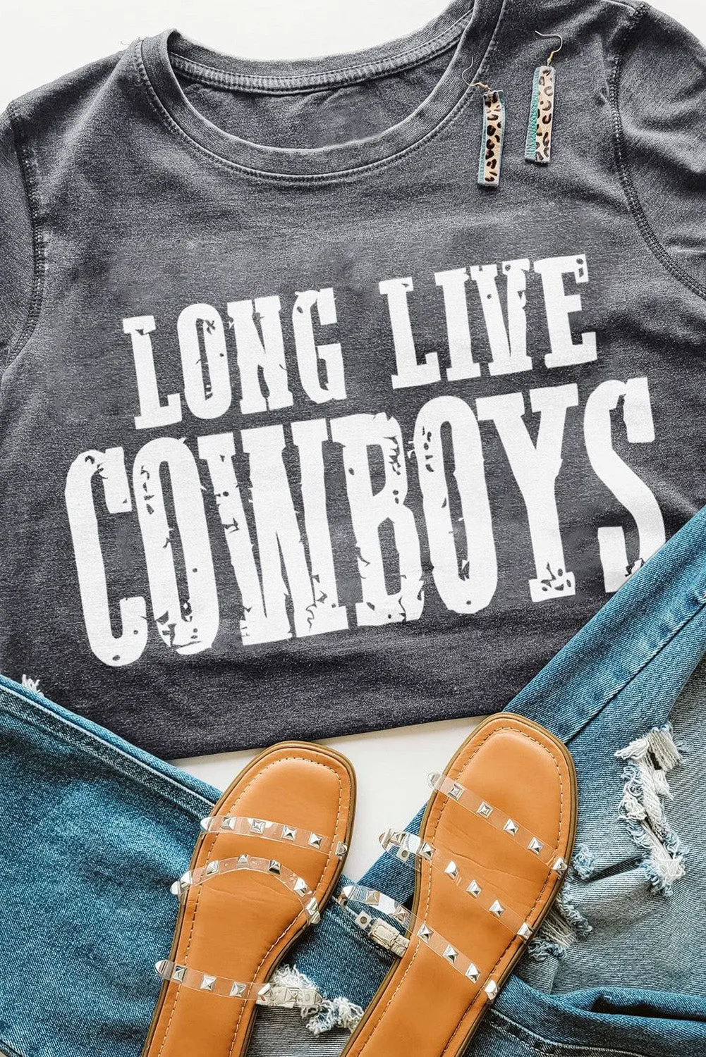 LONG LIVE COWBOYS Retro Graphic Tee