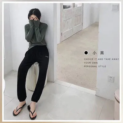 Loose Slim Look Loungewear Wide Leg Pants Casual Jogger Home Fairy-Look Women Pants