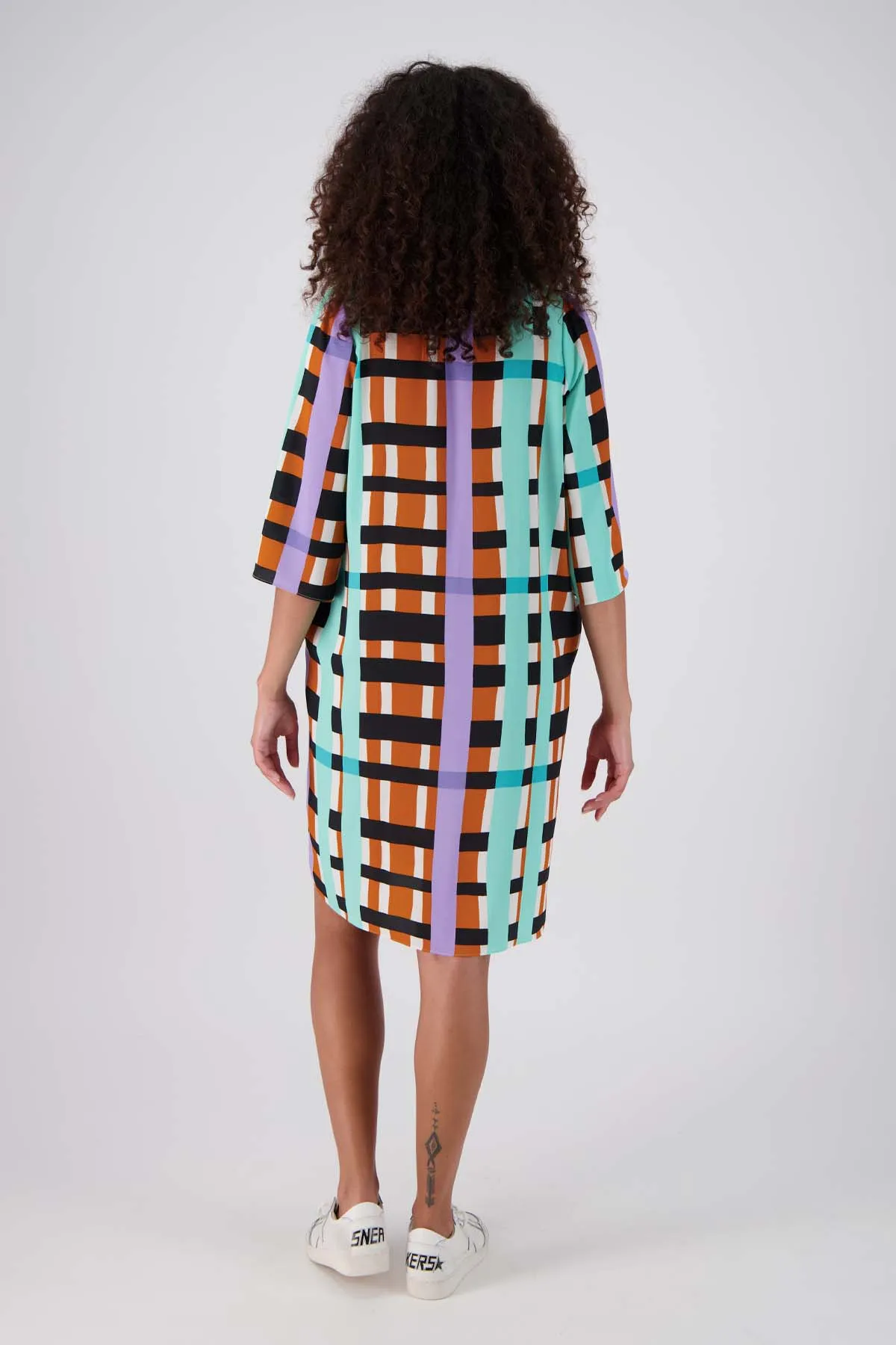 Madras Shift Dress Multi