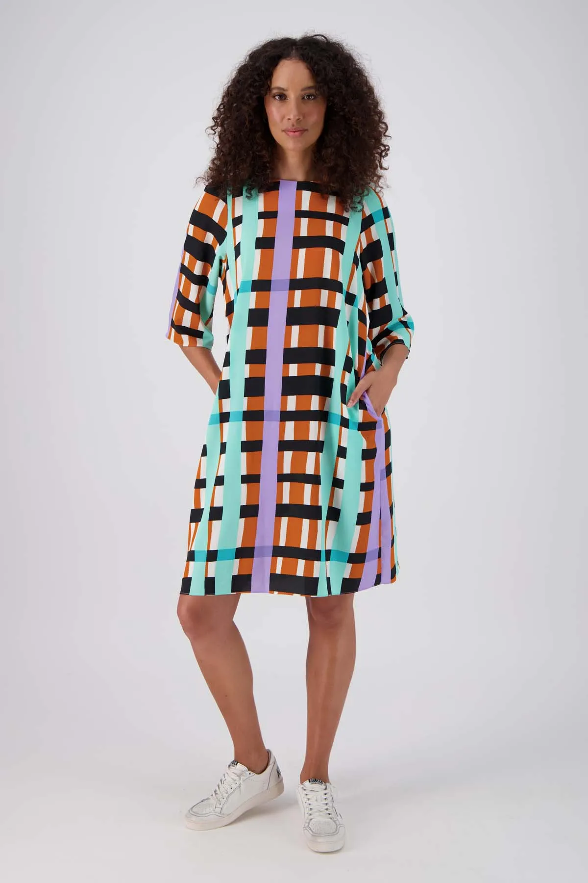 Madras Shift Dress Multi