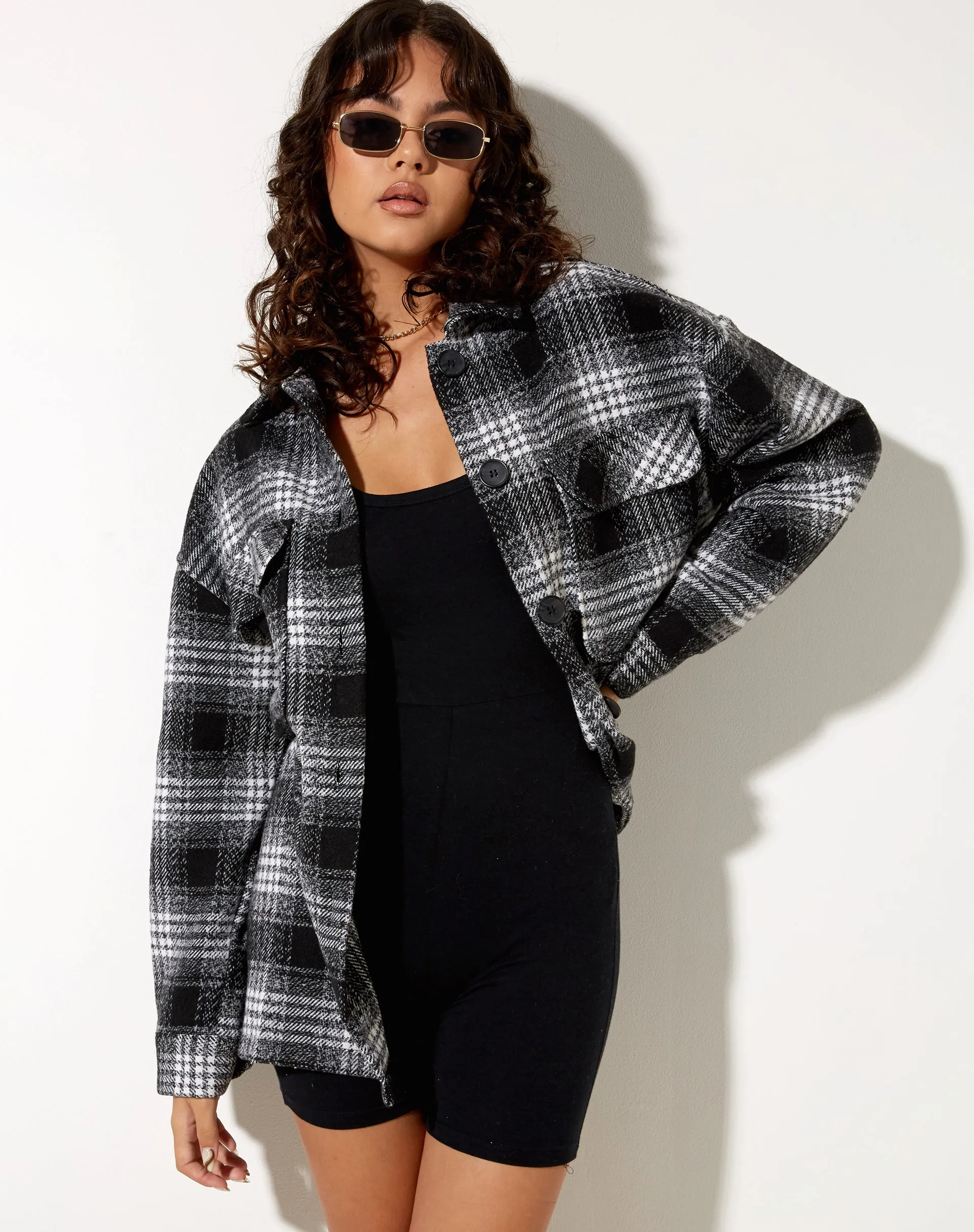 Marcella Shirt in Check Black