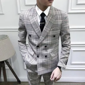 Men's Plaid Suit | Blazer And Pants