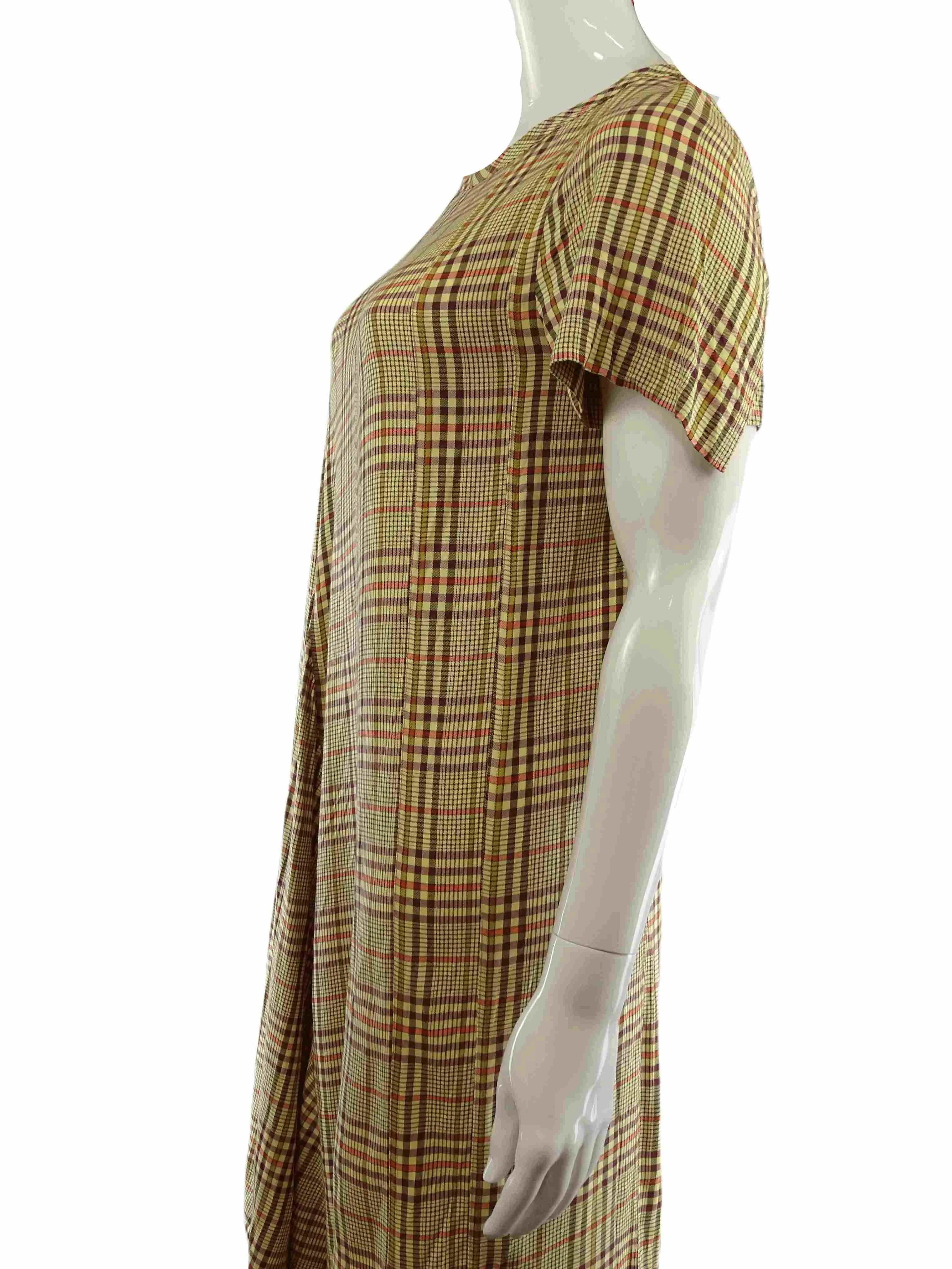 Nom*d Citrus Plaid Dress 12