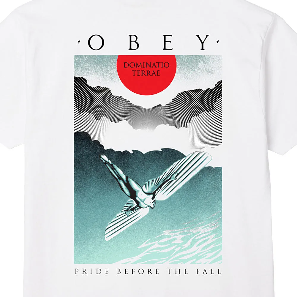 OBEY ICARUS DECO CLASSIC T-SHIRT // WHITE