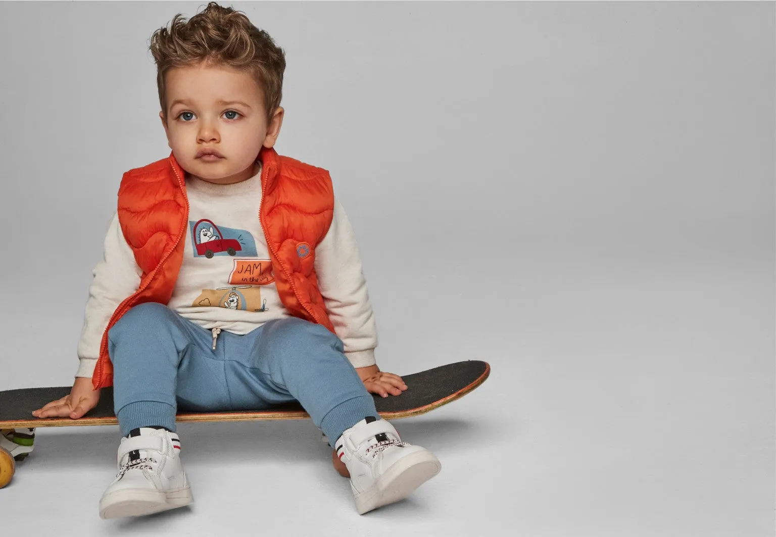 Orange Baby Puffer Vest