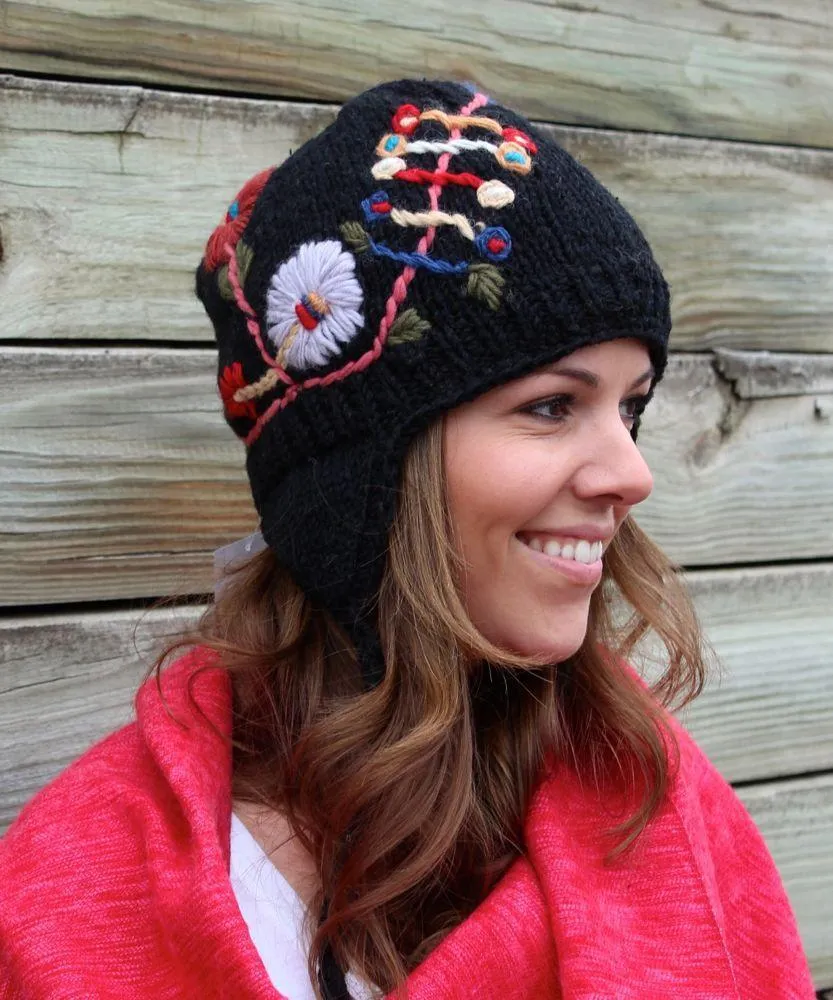 Our New 100% Wool Flower Hat