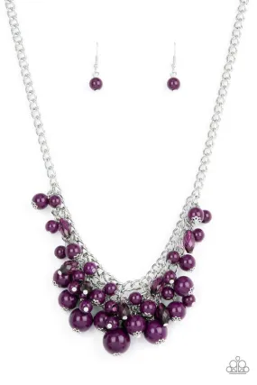 Paparazzi Necklace ~ Broadway Bustle - Purple