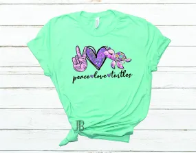 peace love turtles - Graphic Tee