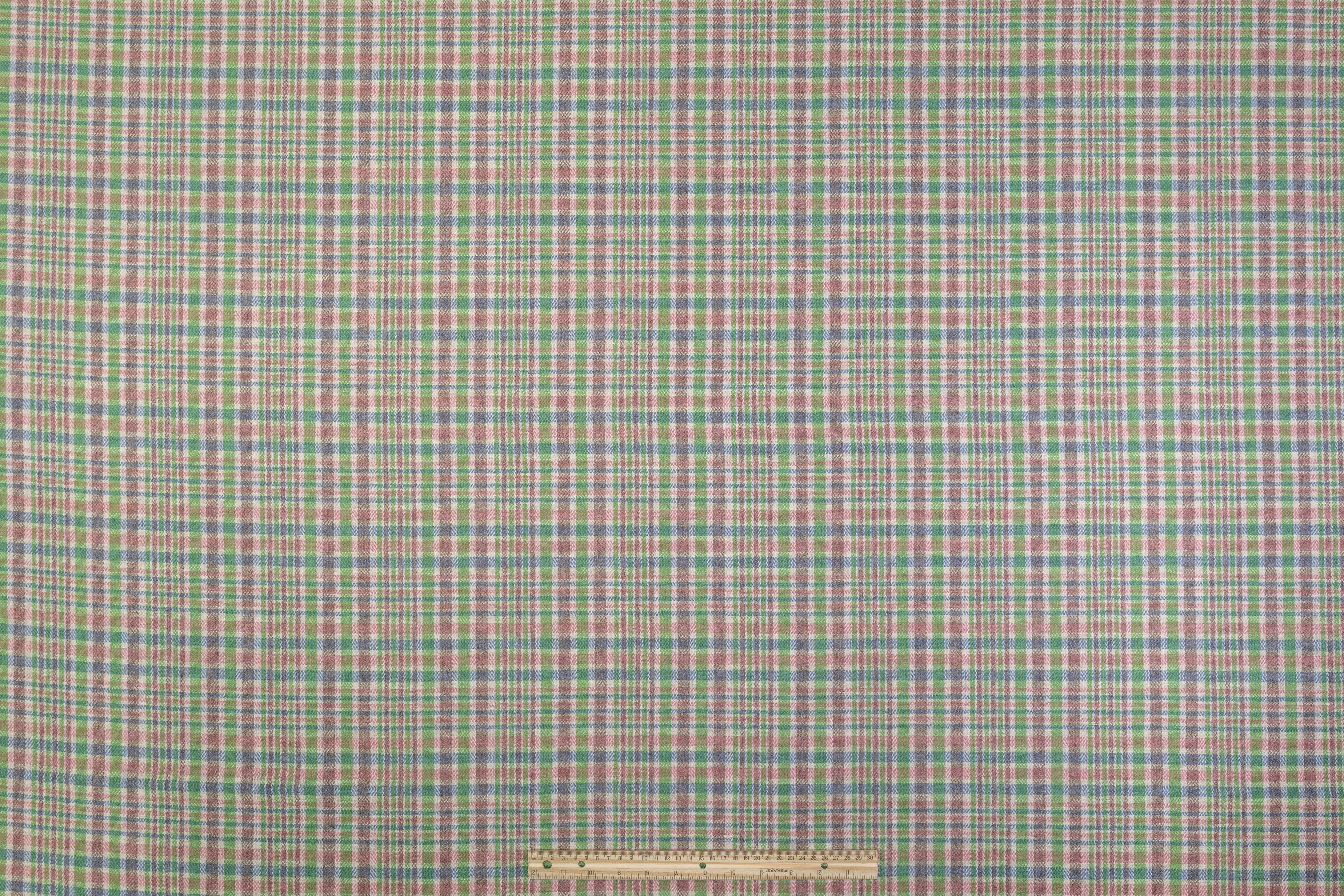 Plaid Italian Wool Tweed Jacketing - Multicolor