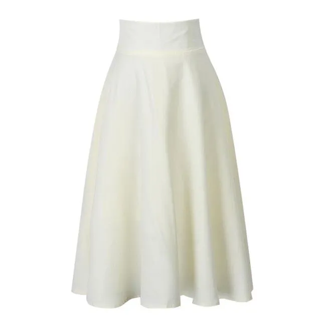 Pleated Above-Knee Skirts