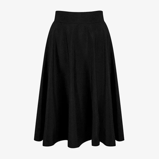 Pleated Above-Knee Skirts