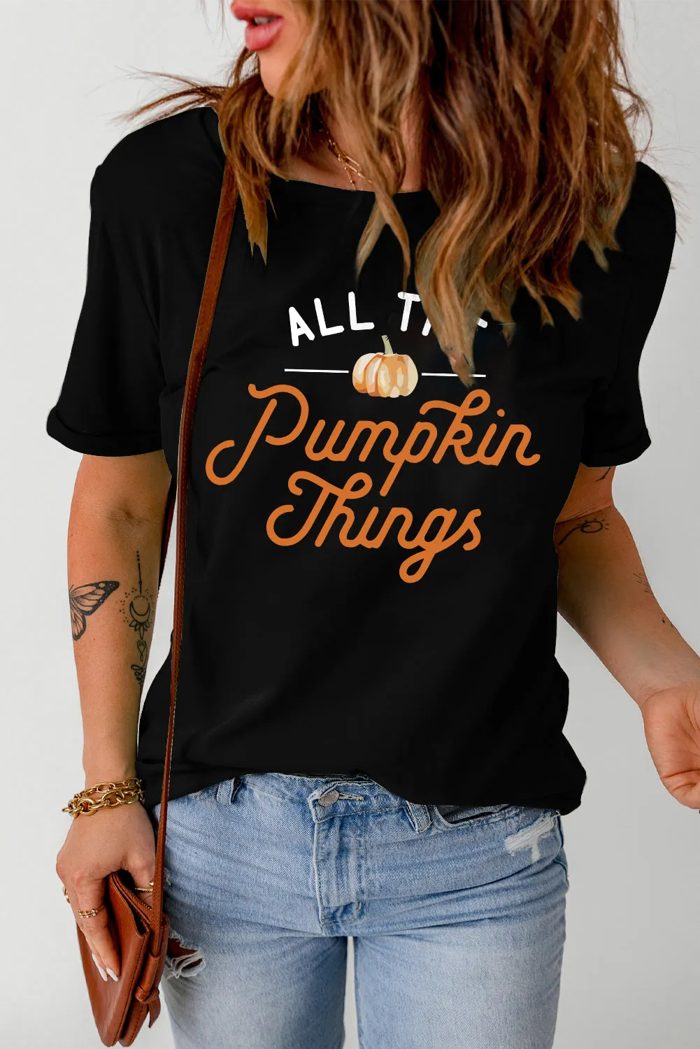 Pumpkin Things Graphic Short Sleeve Tee