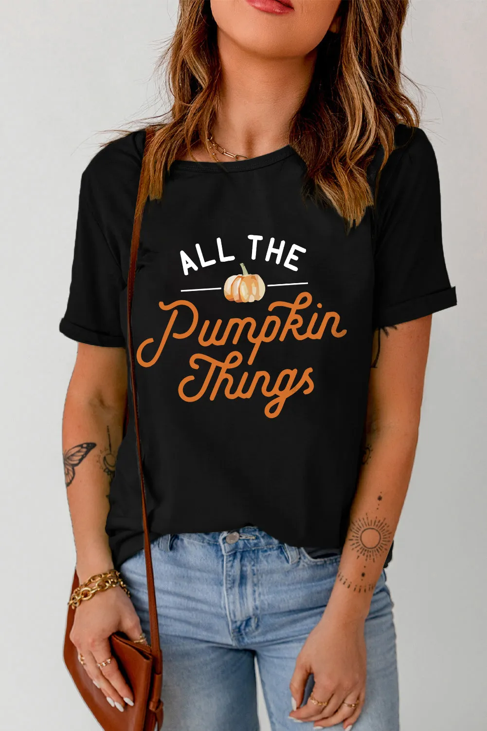 Pumpkin Things Graphic Short Sleeve Tee