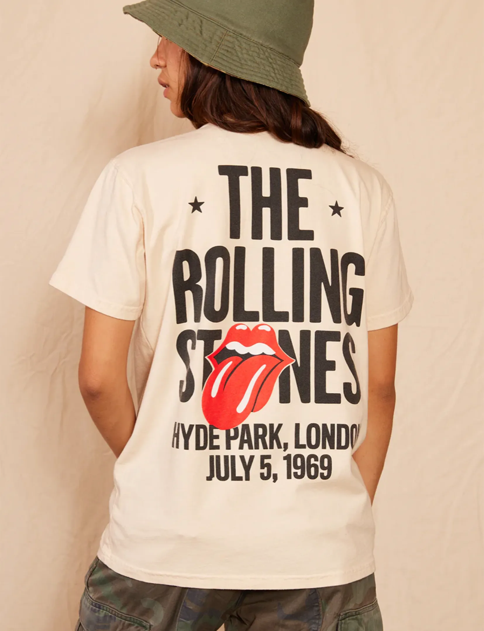 Rolling Stones London 1969 Tee, Sepia