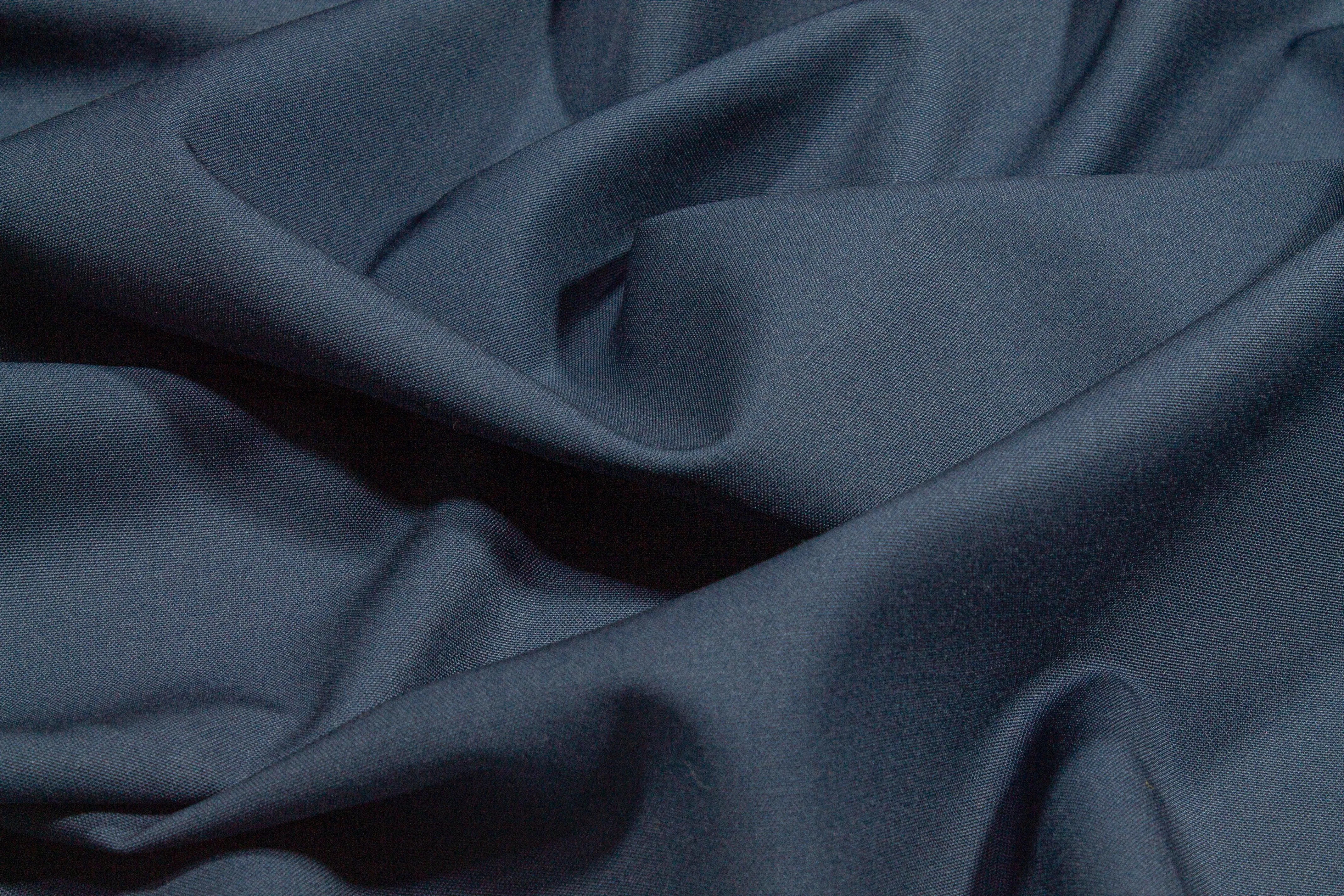 Steel Blue Italian Wool Suiting