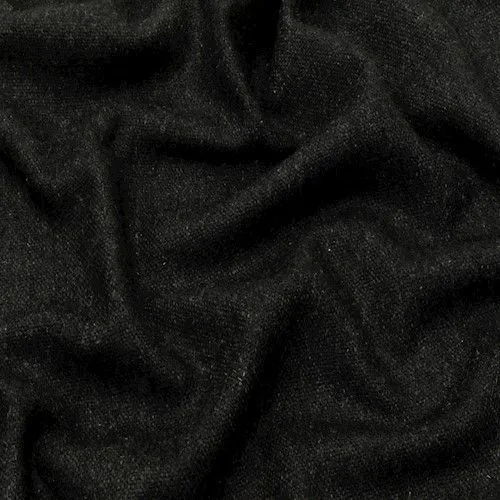 Stone Black/Brown Wool Blend Jacketing Fabric