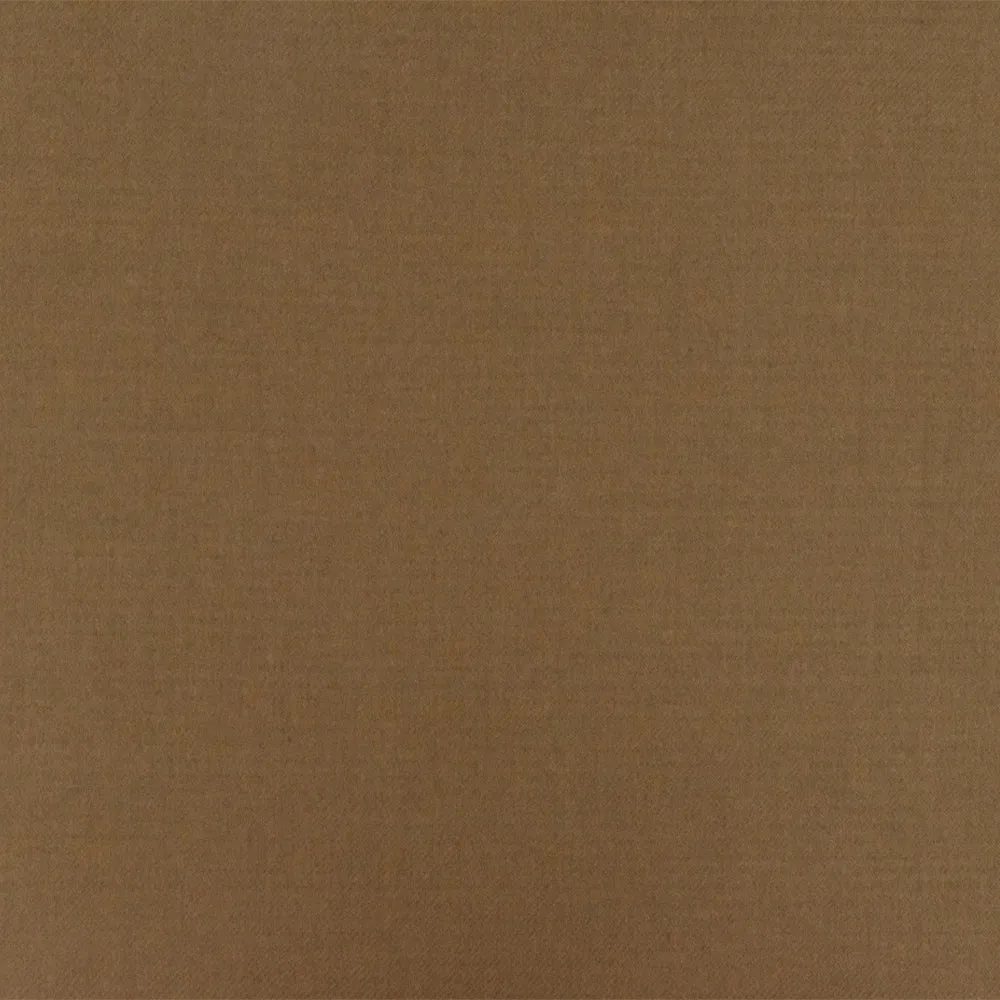 Sugar Brown Solid Wool-Acrylic Double Weave Twill Woven Jacketing Fabric