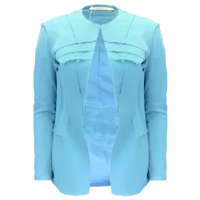 Talia Byre Turquoise Wool Stretch Jacket