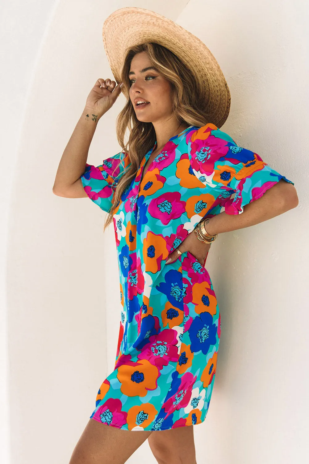 Tropical Vibes Shift Dress