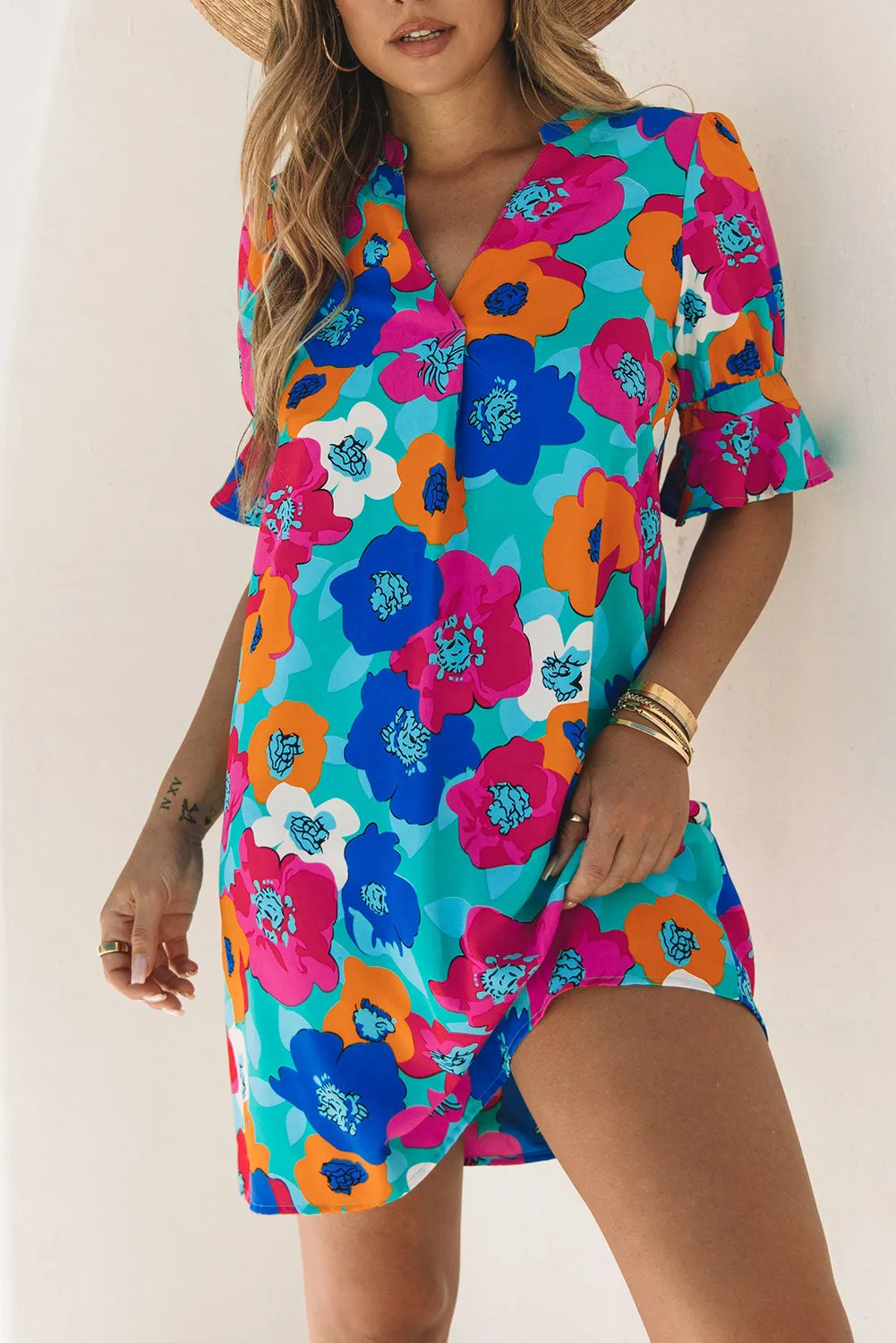 Tropical Vibes Shift Dress