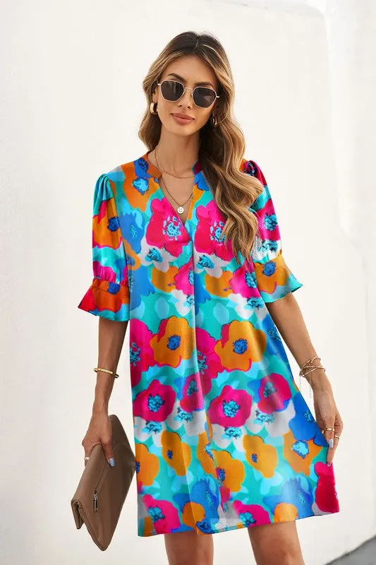 Tropical Vibes Shift Dress