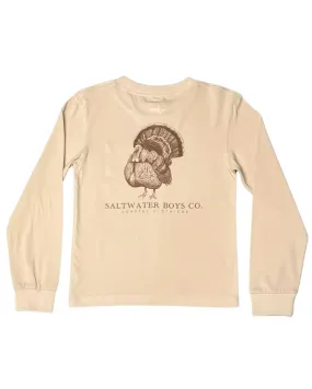 Turkey Graphic Long Sleeve Tee in Sand