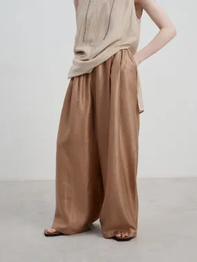 Wide-Leg Straight-Leg Casual Pants